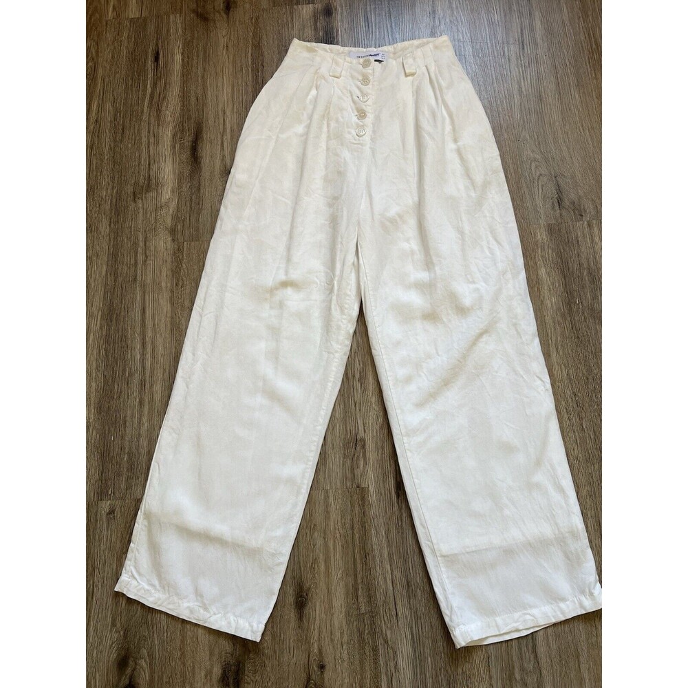The Editor’s Market High Waisted Wide Leg Linen Pants Size US 2
